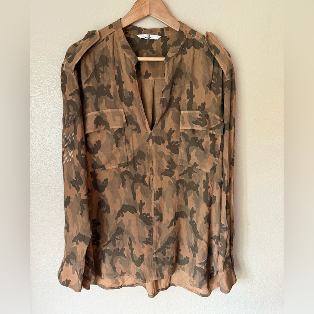 MASONS Camouflage Viscose Blouse
